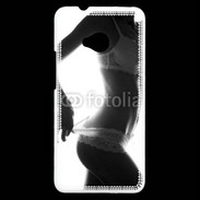 Coque HTC One Lingerie noir et blanc
