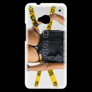 Coque HTC One Enquête de police sexy