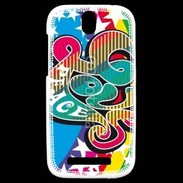 Coque HTC One SV Peace and love 5