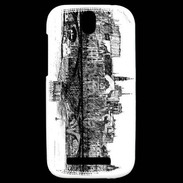 Coque HTC One SV Pont des arts à Paris en dessin