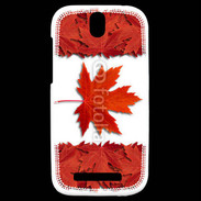 Coque HTC One SV Canada en feuilles