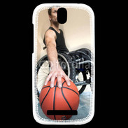 Coque HTC One SV Joueur de basket en fauteuil