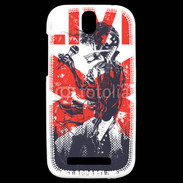 Coque HTC One SV Tête de mort en concert live