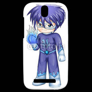 Coque HTC One SV Chibi style illustration of a superhero