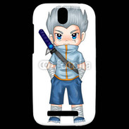 Coque HTC One SV Chibi style illustration of a superhero 2