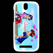 Coque HTC One SV Garçon romantique