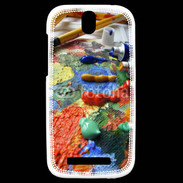 Coque HTC One SV Tube de peinture