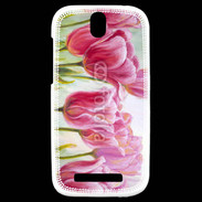 Coque HTC One SV Tulipes