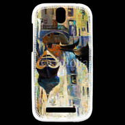 Coque HTC One SV Peinture du canal de Venise en Italie