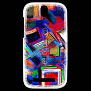 Coque HTC One SV Peinture abstraite 2