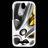 Coque HTC One SV Jante étrier de frein jaune
