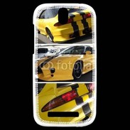 Coque HTC One SV Voiture jaune 6