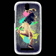 Coque HTC One SV Danseur rétro style