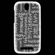 Coque HTC One SV Mariage gay 2