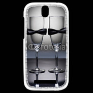 Coque HTC One SV Coupe de champagne gay