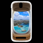 Coque HTC One SV Vue de l'intérieur d'un avion