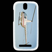 Coque HTC One SV Hélicoptère R44 blanc