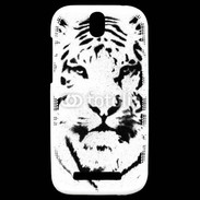 Coque HTC One SV Tatouage Tigre