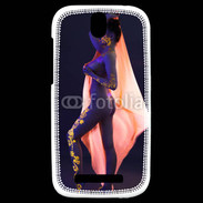 Coque HTC One SV Tatouage sexy en or