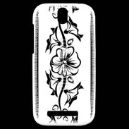 Coque HTC One SV Tatouage de fleurs 5