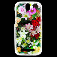 Coque HTC One SV Fleurs 2