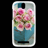 Coque HTC One SV Panier de roses