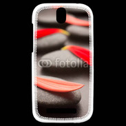 Coque HTC One SV Galet et pétales