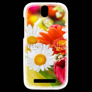 Coque HTC One SV Fleurs des champs multicouleurs