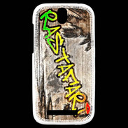 Coque HTC One SV Rastafari graffiti