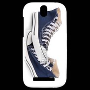 Coque HTC One SV Paire de converse bleue