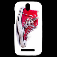 Coque HTC One SV Chaussure Converse rouge