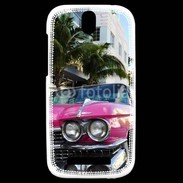 Coque HTC One SV Voiture rétro à Miami