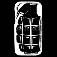 Coque HTC One SV Grenade noire