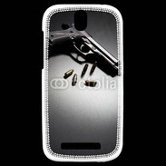 Coque HTC One SV Pistolet et munitions