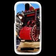 Coque HTC One SV Pompiers Rangement matériel fin d'incendie