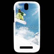 Coque HTC One SV Saut en Snowboard 2