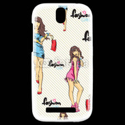 Coque HTC One SV Fashion girl 5