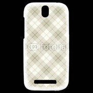 Coque HTC One SV Effet écossais beige clair