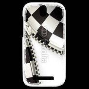 Coque HTC One SV Zipper course