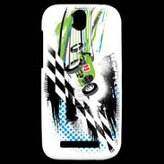 Coque HTC One SV Course de voiture rétro