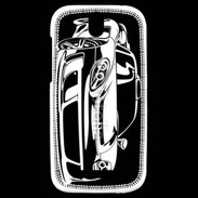 Coque HTC One SV Illustration voiture de sport en noir et blanc