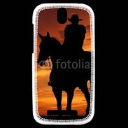 Coque HTC One SV Silhouette de cowboy
