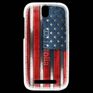 Coque HTC One SV USA Grunge drapeau