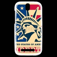 Coque HTC One SV Timbre USA