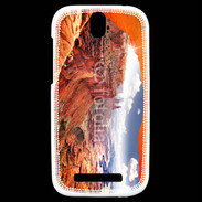 Coque HTC One SV Terre d'indien d'Amérique 2