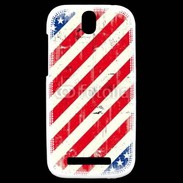 Coque HTC One SV USA texture vintage
