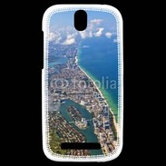 Coque HTC One SV Vue aérienne de la cote de Miami