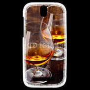 Coque HTC One SV Verre de cognac