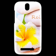 Coque HTC One SV Fleurs relax