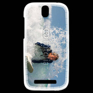 Coque HTC One SV Surfeur dans la vague